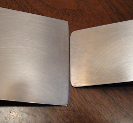 stainless steel spatula edges and rounded corners