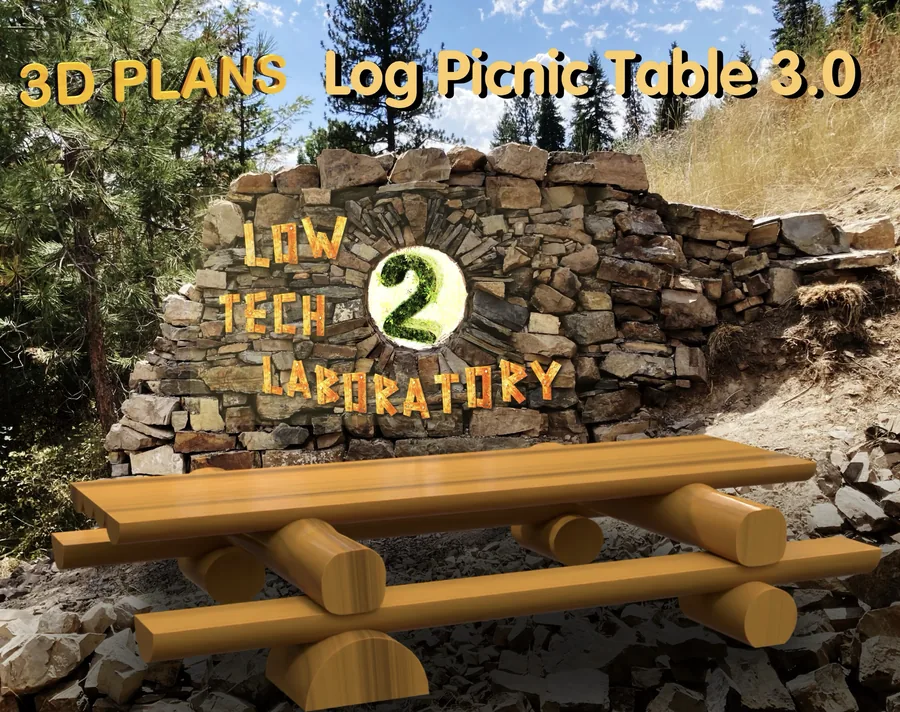 Log Picnic Table 3.0